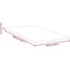 Čiužinys Čiužinio papildymas Balta 100 x 200 cm Žakardo audinys