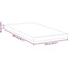 Čiužinys Miegamojo putų čiužinio užvalkalas 120 x 200 cm Thick Minkštas