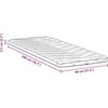 Čiužinys Čiužinio papildymas 80 x 200 cm storio Megztas audinys Balta
