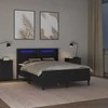 Čiužinys Lovos rėmas su čiužiniu Juoda 120 x 200 cm Dirbtinė oda
