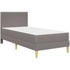 Lovos rėmas Taupe 90 x 200 cm Poliesteris