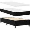 Kiemas lova su čiužiniu Juoda 100 x 200 cm Aksomas