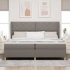 Kiemas lova su galvūgalio Taupe 200 x 200 cm audinys