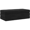 Čiužinys Sulankstomas Sofos Lova 140 x 67 x 45 cm Juoda
