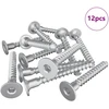 Confirmat varžtai 12 vnt. Sidabrinė Ø5 x 40 mm Metalas
