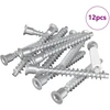 Confirmat varžtai 12 vnt. Sidabrinė Ø7 x 58 mm Metalas