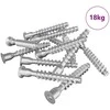 Confirmat varžtai 2500 pcs Sidabro Metalas