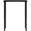 Darbastalis, tamsiai rudas, 80x60x(71,5-98)cm, ąžuolo masyvas