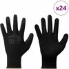 Darbo pirštinės 24 pcs Juoda 8 / m Poliesteris