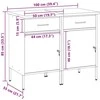 Darbo spinta 2 vnt. Raudona ir pilka 100 x 55 x 85 cm