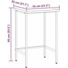 Kampinis stalas Pilka 55 x 55 x 85 cm