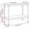 Darbo stalas su lentyna su saugykla Juodas 115 x 55 x 91 cm