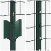 Euro tvoros su stulpu 25 x 1 m PVC dengtas plienas Žalia