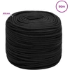 Daugiafunkcinė buitinė virvė 10 mm 50 m Juoda PP