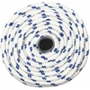 Daugiafunkcinė buitinė virvė 12 mm 25 m Balta ir mėlyna PP
