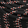 Daugiafunkcinė buitinė virvė 18 mm 25 m Juoda ir raudona PP