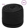 Daugiafunkcinė buitinė virvė 18 mm 25 m Juoda PP
