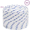 Daugiafunkcinė buitinė virvė 18 mm 25 m Balta ir mėlyna PP