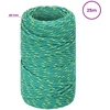 Daugiafunkcinė buitinė virvė 2 mm 25 m Žalia PP