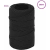 Daugiafunkcinė buitinė virvė 2 mm 250 m Juoda PP