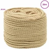 Daugiafunkcinė buitinė virvė 4 mm 25 m Natūrali PP