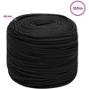 Daugiafunkcinė buitinė virvė 6 mm 100 m Juoda PP