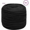 Daugiafunkcinė buitinė virvė 6 mm 25 m Juoda PP