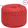 Daugiafunkcinė buitinė virvė 6 mm 25 m Raudona PP