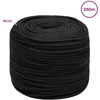 Daugiafunkcinė buitinė virvė 8 mm 250 m Juoda PP