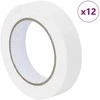 Dažytojo maskavimo juostos 12 pcs Balta 25mm x 50m Popierius