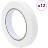 Dažytojo maskavimo juostos 12 vnt. Balta 19mm x 50m Popierius