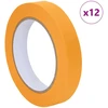 Dažytojo maskavimo juostos 12 vnt. Geltona 19mm x 50m Popierius