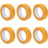Dažytojo maskavimo juostos 6 pcs Geltona 25mm x 50m Popierius