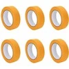 Dažytojo maskavimo juostos 6 pcs Geltona 30mm x 50m Popierius