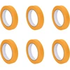 Dažytojo maskavimo juostos 6 vnt. Geltona 19mm x 50m Popierius
