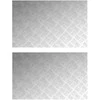 Laiptų danga Stačiakampio 2 pcs Sidabro 80 x 50 cm Aliuminis