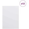 Dekoratyvinės Panelės 12 pcs Balta 15 x 21 x 0.27 cm