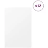 Dekoratyvinės Panelės 12 pcs Balta 40 x 60 x 0.27 cm