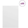 Dekoratyvinės Panelės 50 pcs Balta 15 x 21 x 0.27 cm
