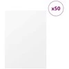 Dekoratyvinės Panelės 50 pcs Balta 30 x 42 x 0.27 cm
