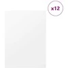 Dekoratyvinės Panelės 12 pcs Balta 30 x 42 x 0.27 cm