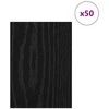 Dekoratyvinės Panelės 50 pcs Juodas ąžuolas 21 x 30 x 0,27 cm