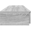 Lovos stalčiai Pilkas Sonoma 150 x 36,5 x 16,5 cm