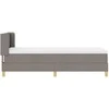 Kiemas lova su pagalve Tortora 200 x 80 cm audinys