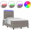 Kiemas lova su LED juostelėmis Tortora 120 x 200 cm audinys