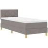 LED Čiužinio Lova su LED juostelėmis Taupe 80 x 200 cm audinys