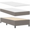 Kiemas lova su pagalve Tortora 90 x 190 cm audinys