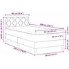 Kiemas lova su pagalve Tortora 90 x 200 cm audinys