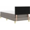 Kiemas lova su pagalve Tortora 90 x 200 cm audinys