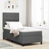 Kiemas lova su galvūgalio Tamsiai pilka 90 x 190 cm audinys
